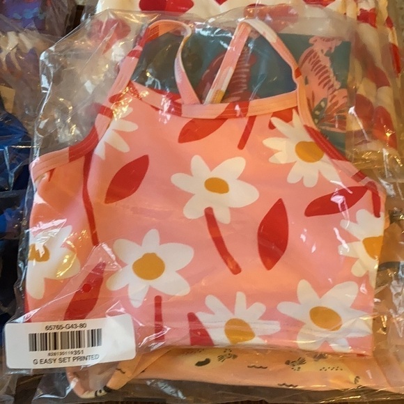 Hannah Andersson NWT Sunblock Tankini Happy Pink Floral Pattern 18-24 Month & 2T - Picture 8 of 12